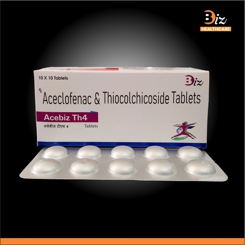 Aceclofenac 100mg Thiocolchicoside 4mg