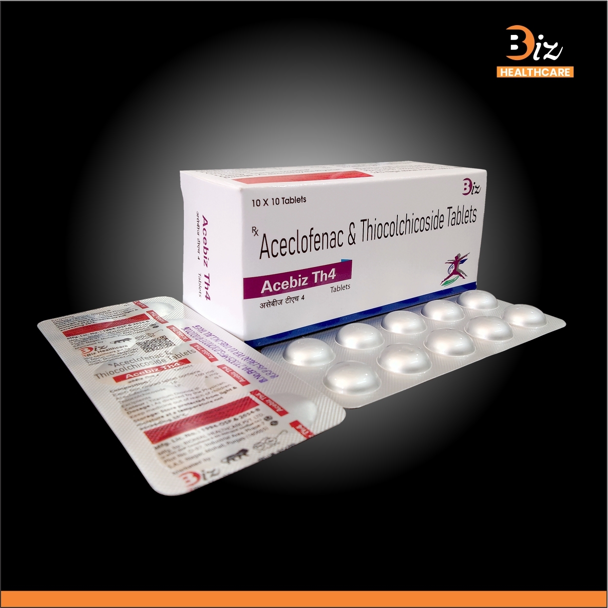 Aceclofenac 100mg Thiocolchicoside 4mg