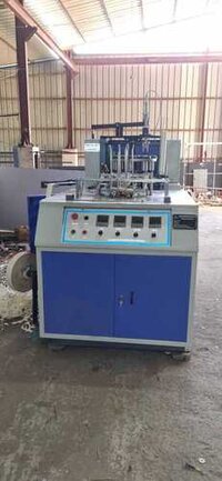 Automatic Paper Glass Making Machine - Color: Blue & White