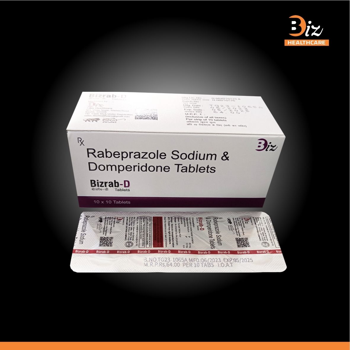 Rabeprazole 20mg  Domperidone 10mg