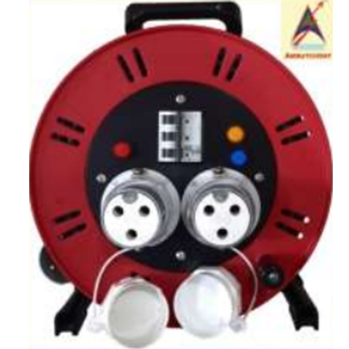 Industrial Extension Reel with 30A 3P E Metal Clade Sockets