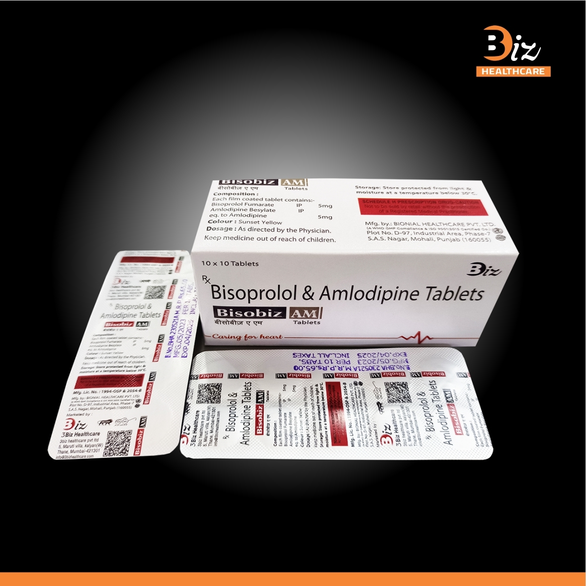 Bisoprolol 5mg  Amlodipine 5mg