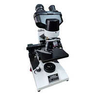 Laboratory Binocular Research Microscope - Color: White-black