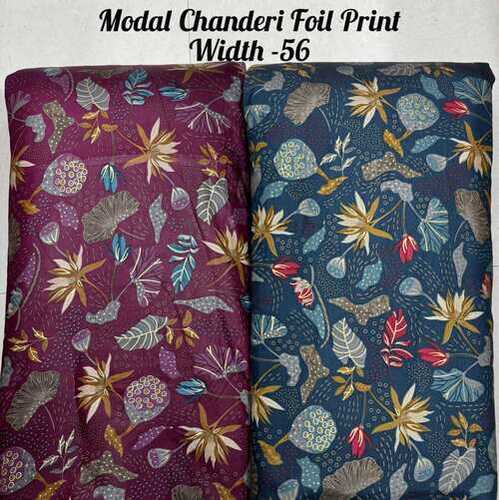 MODAL CHANDERI FOIL PRINT F.