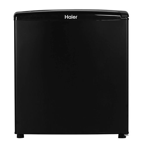 HAIER MINI REF - Fibre, 18.7D x 19.5W x 26.6H Centimeters, Matte Black | Lightweight 15 kg, Warranty Included, Electrical Power Source