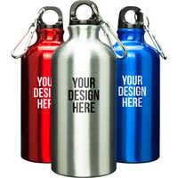 Aluminium Water Bottle Round 750ml Multicolor - Metal, 750ml Capacity, Multicolor, Round Shape | 1-year Warranty, Ideal For Beverage Use