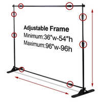 Adjustable Folding Banner Stand Folding Backdrop For Events Application: Industrial