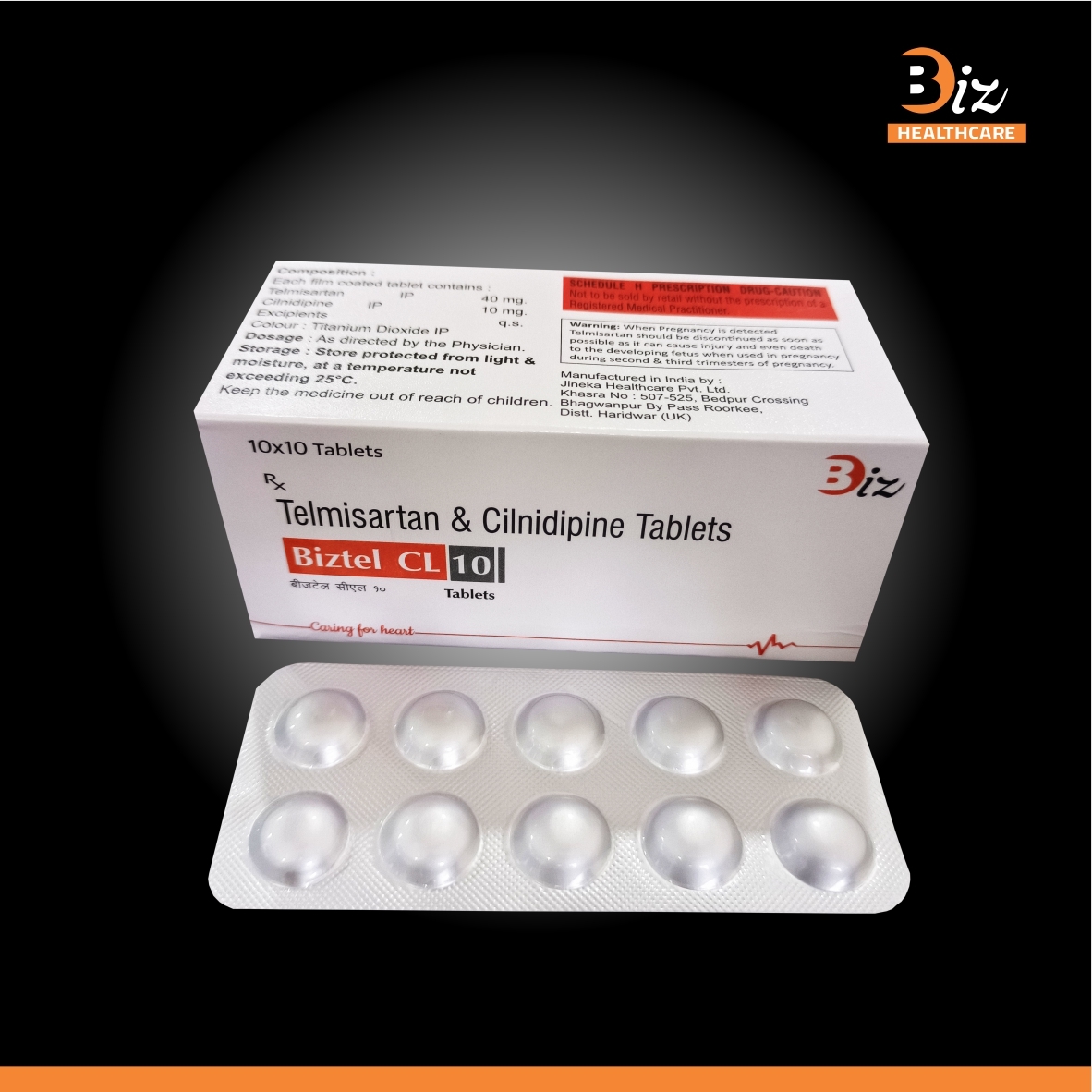 Telmisartan 40mg Cilnidipine 10mg