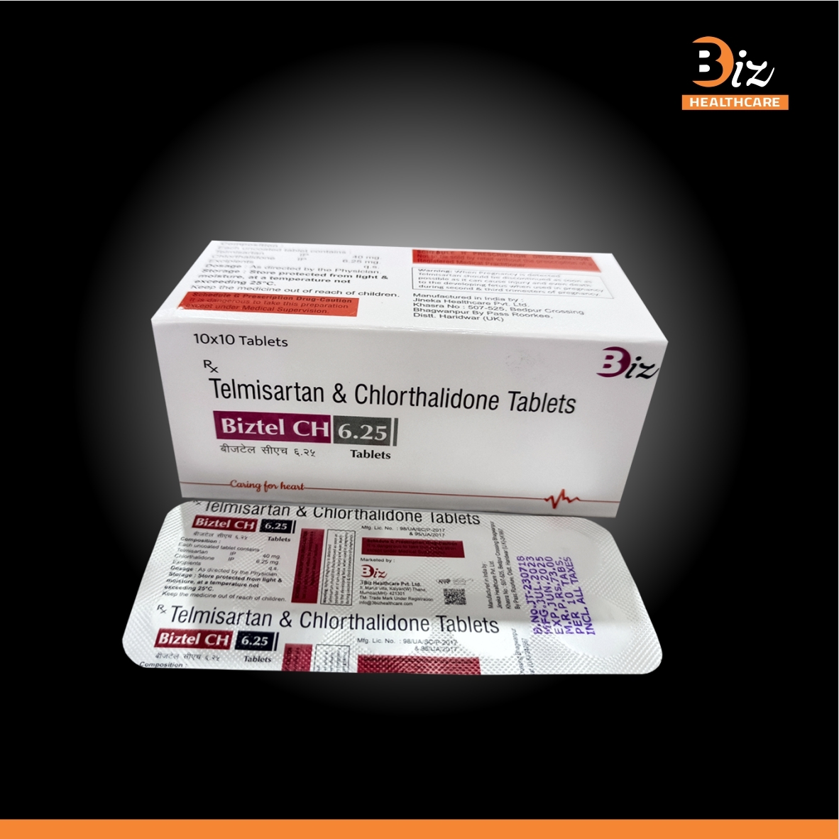 Telmisartan 40mg Chlorthalidone 6.25mg