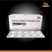 Telmisartan 40mg  Cilnidipine 10mg  Chlorthalidone 6.25m