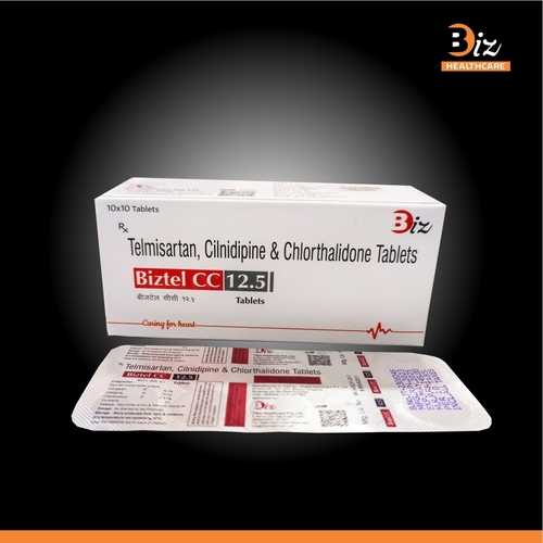 Telmisartan 40mg Cilnidipine 10mg Chlorthalidone 12.5mg