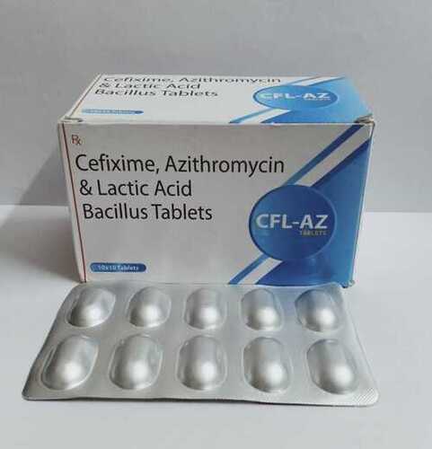 Cefixime Azithromycin and Lactic Acid Bacillus tab
