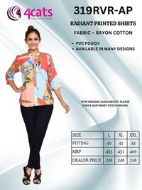 Women Shirts - Color: Available In Various Colors