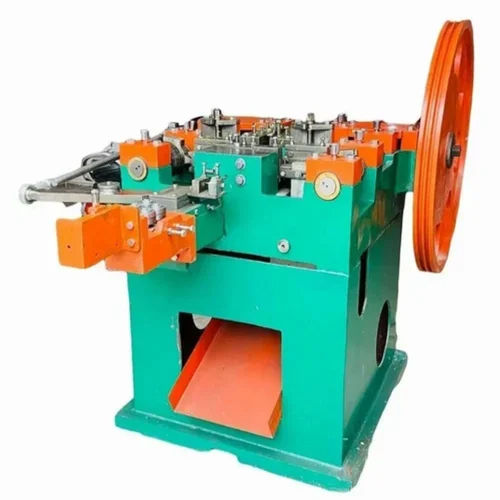 Green And Orange Ms Wire Nail Machine