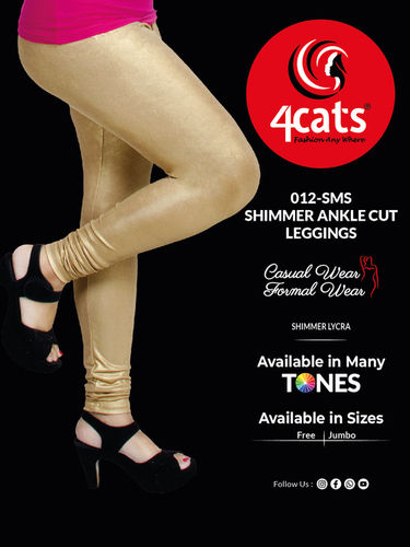 4Cats Plain Ladies V Cut Churidar Cotton Legging, Size: 28-42 at