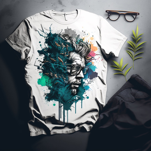 Customized Printed White T-Shirt