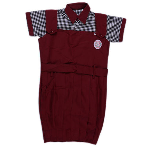 Girls School Skirt Dungarees With Top Age Group: Kids