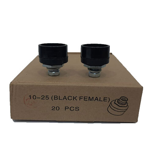 10-25 Black Female Socket