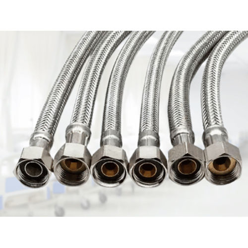 Silver Ss Braided Hose Pipe