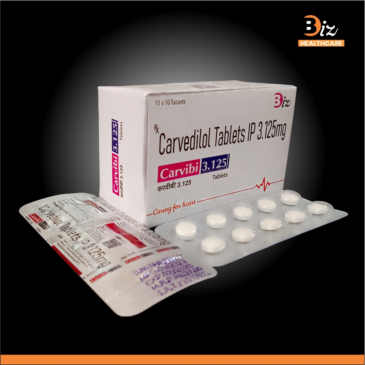 Carvedilol 3.125mg