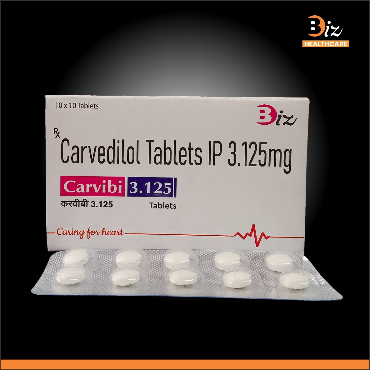 Carvedilol 3.125mg