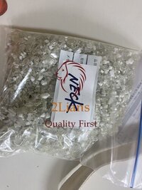 PET Bottle Neck Regrind Natural Plastic Waste