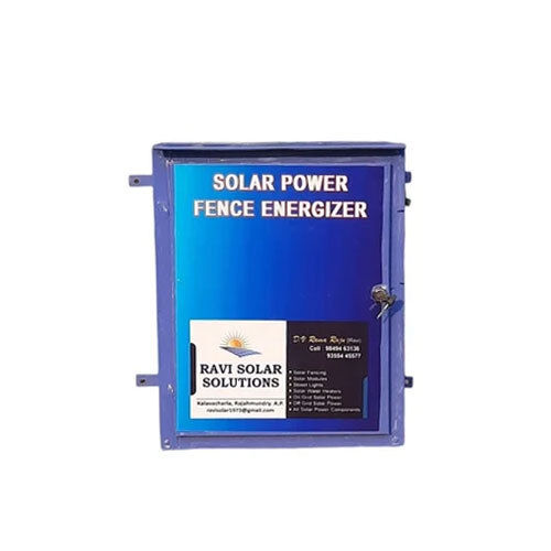 Solar Power Fence Energizer - Color: Blue