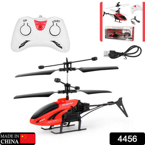 REMOTE CONTROL HELICOPTER WITH USB CHARGEABLE CABLE FOR BOY AND GIRL CHILDREN (PACK OF 1) (4456)