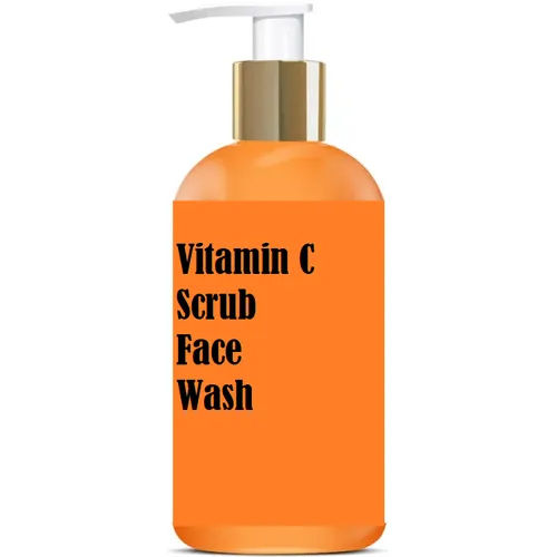 Uv Blocking Vitamin C Scrub Face Wash Third Party Manufacturing