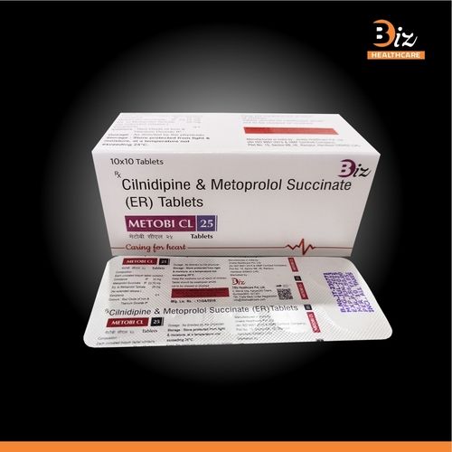Metoprolol Succinate 25mgER  Cilnidipine 10mg