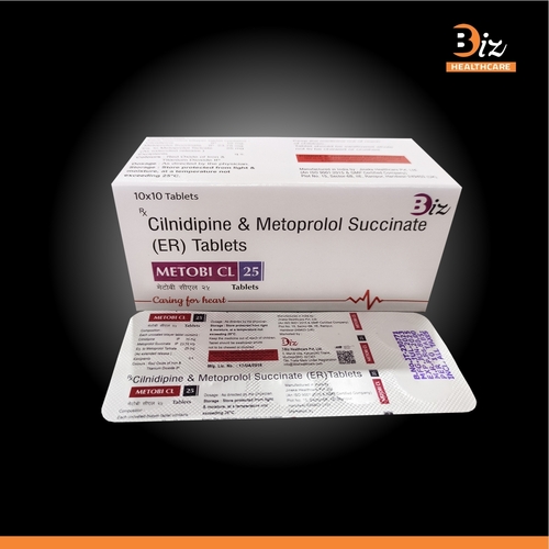 Metoprolol Succinate 25mgER  Cilnidipine 10mg