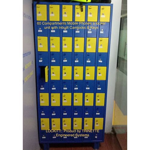 Machine Made 60 Compartments Mobile Phones Locker