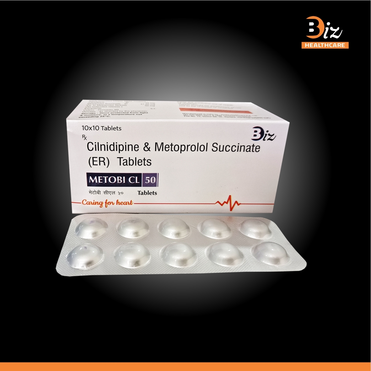 Metoprolol Succinate 50mgER  Cilnidipine 10mg