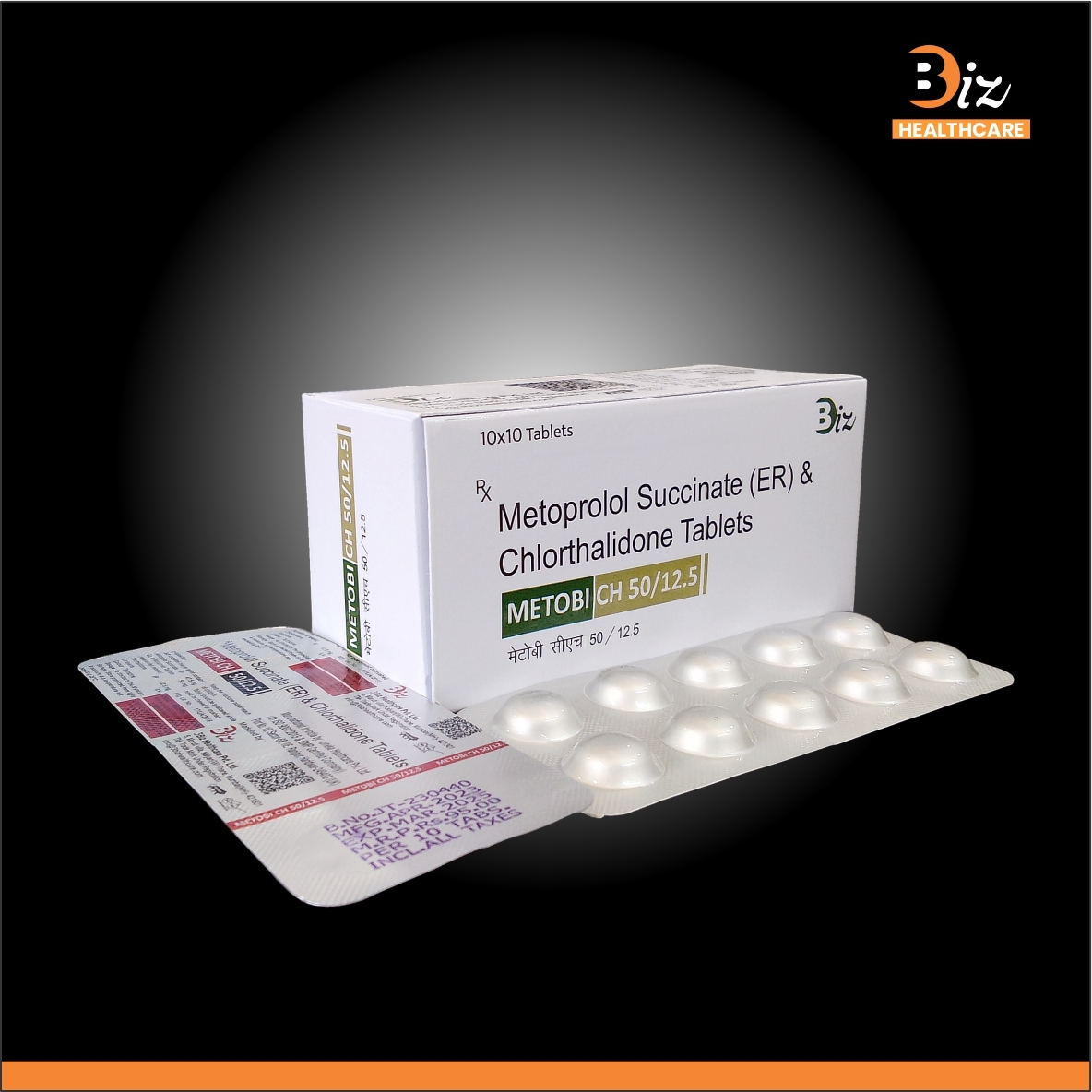 Metoprolol Succinate 50mg ER   Chlorthalidone 12.5mg