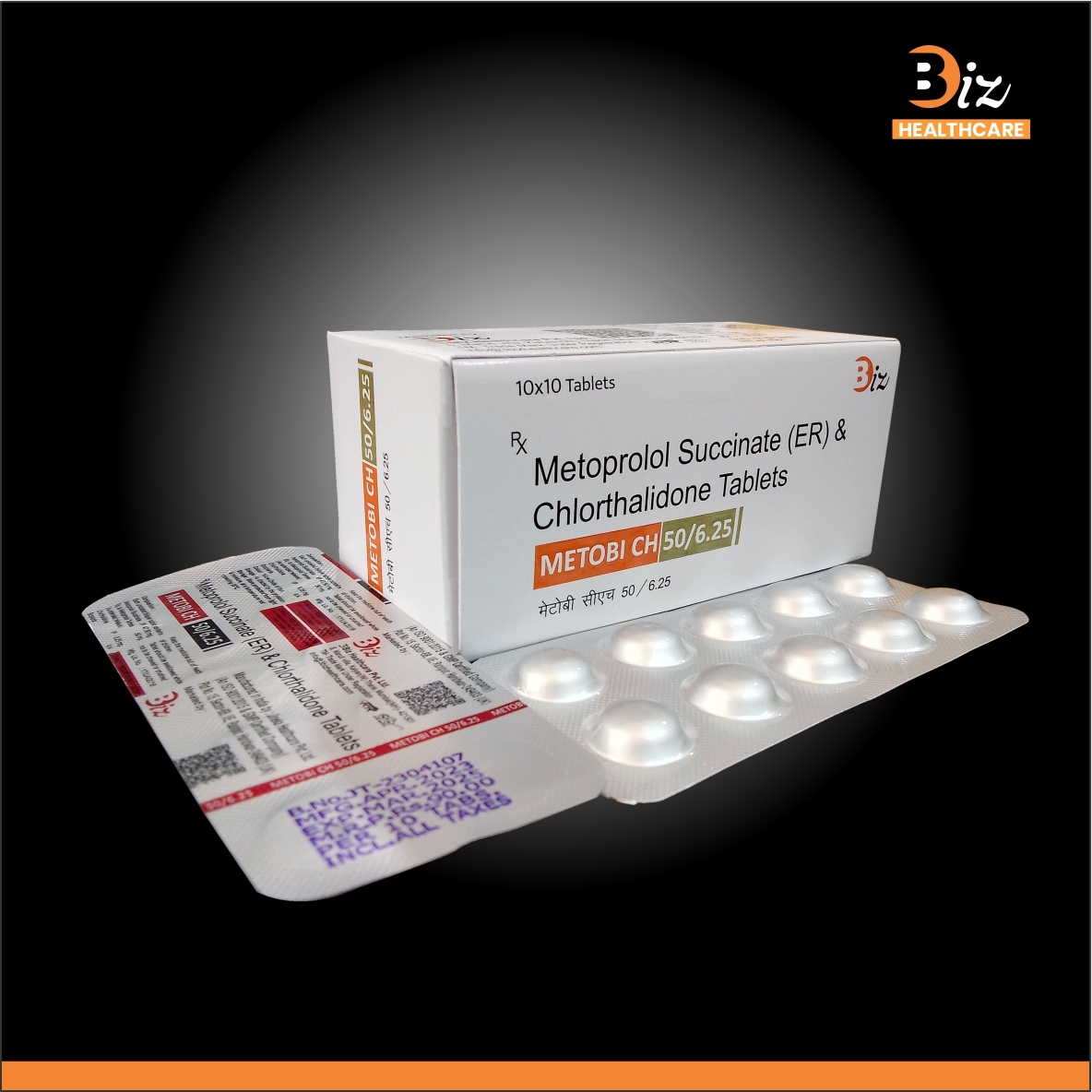 Metoprolol Succinate50mgER   Chlorthalidone 6.25mg