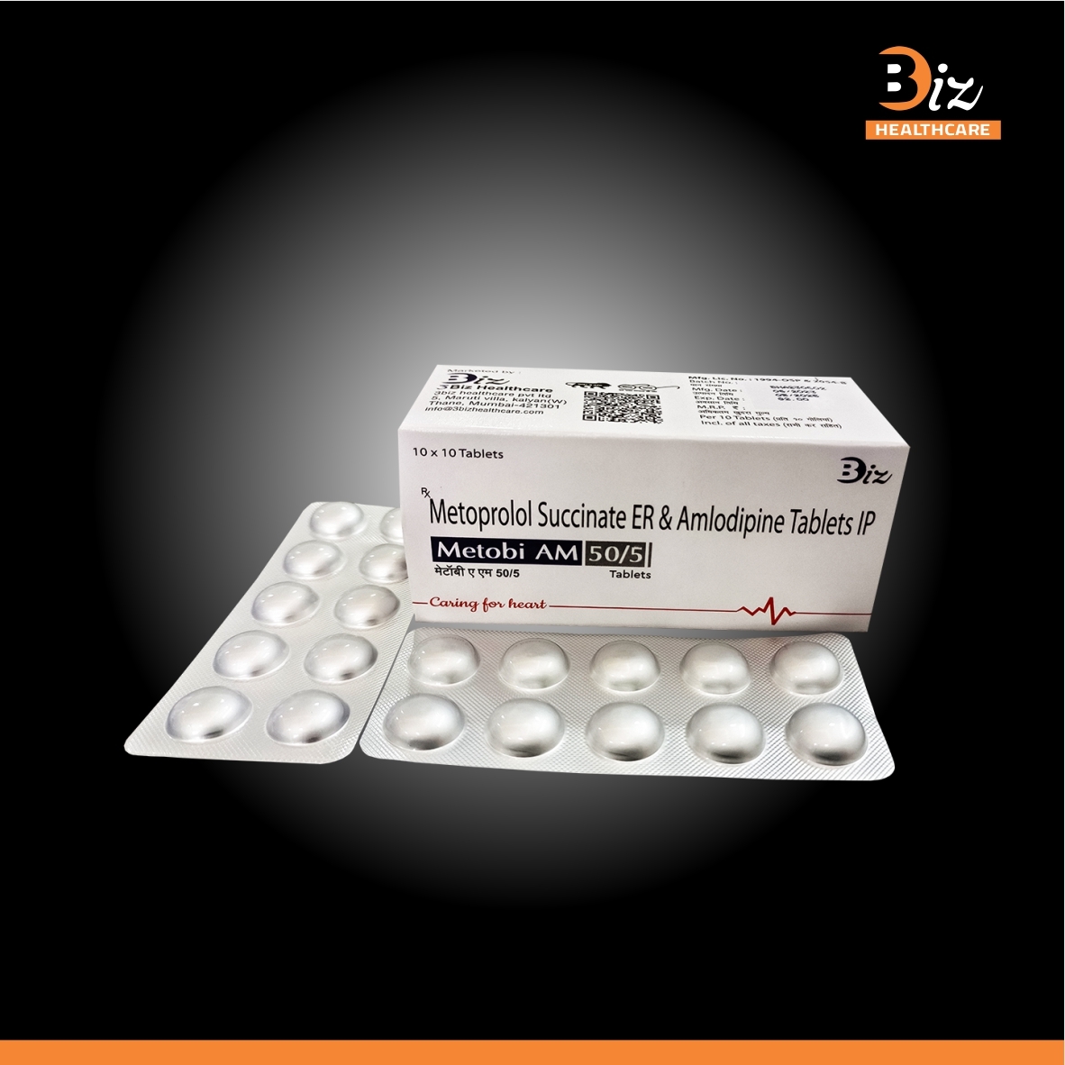 Metoprolol Succinate 50mgER   Amlodipine 5mg