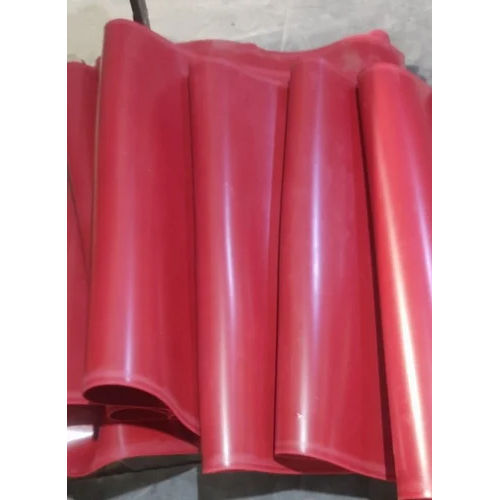 Red Shot Blasting Rubber Sheet Length: As Per Available  Meter (M)