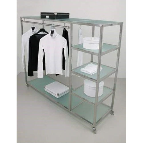 Steel Glass Counter With Hanging Display