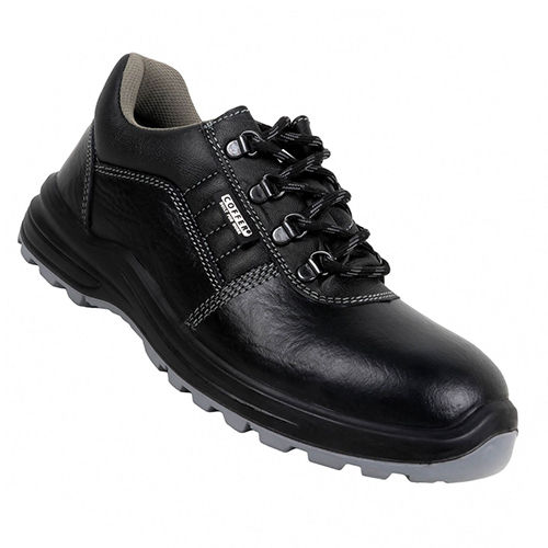 Black Coffer Cg Leather Upper Safety Shoe Insole Material: Pu