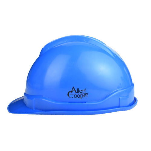 Blue Allen Cooper Plastic Cradle Safety Helmet With Manually Adjustable Headband