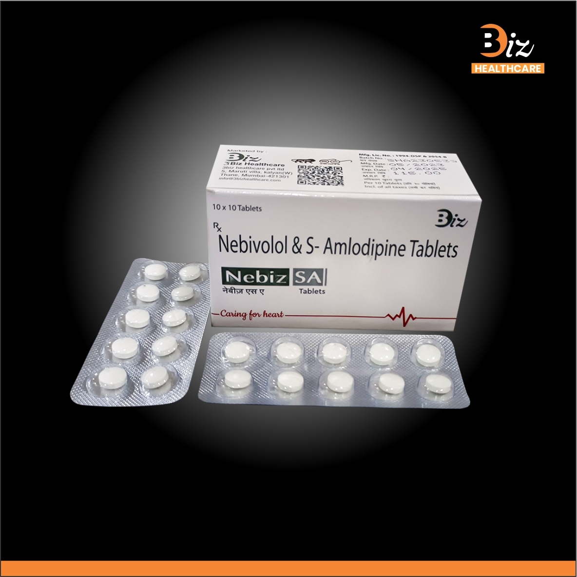 Nebivolol 5mg  S Amlodipine 2.5mg