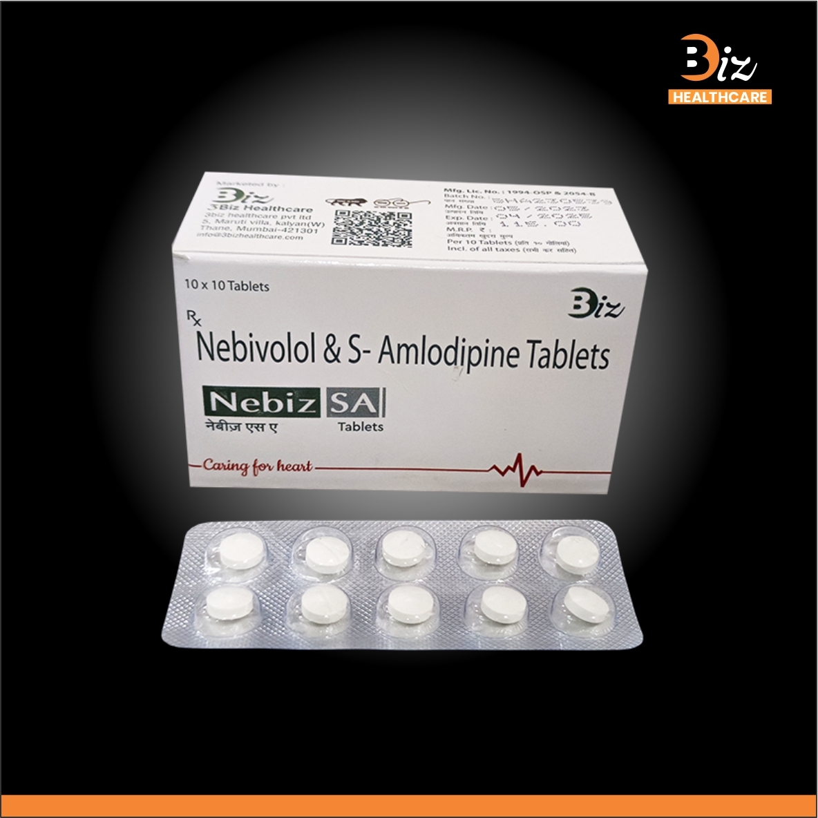 Nebivolol 5mg  S Amlodipine 2.5mg