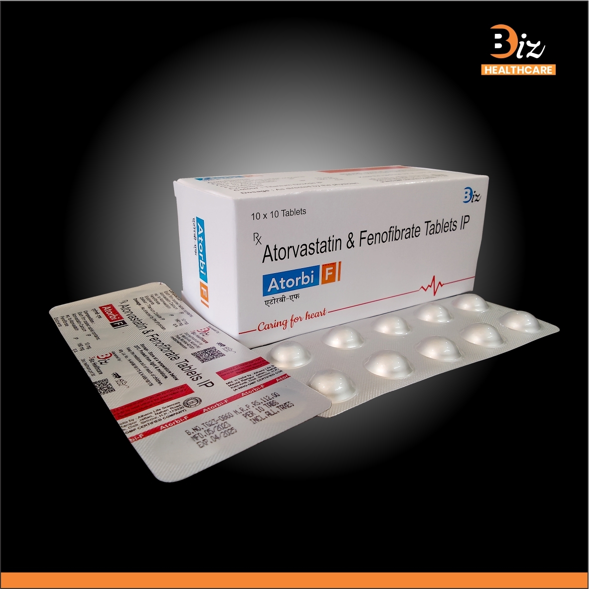 Atorvastatin 10mg  Fenofibrate 160mg