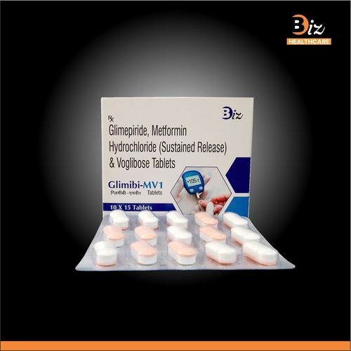 Glimepiride 1mg Metformin 500mg Voglibose 0.2mg