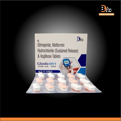 Glimepiride 1mg  Metformin 500mg Voglibose 0.2mg