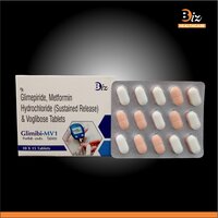 Glimepiride 1mg  Metformin 500mg Voglibose 0.2mg