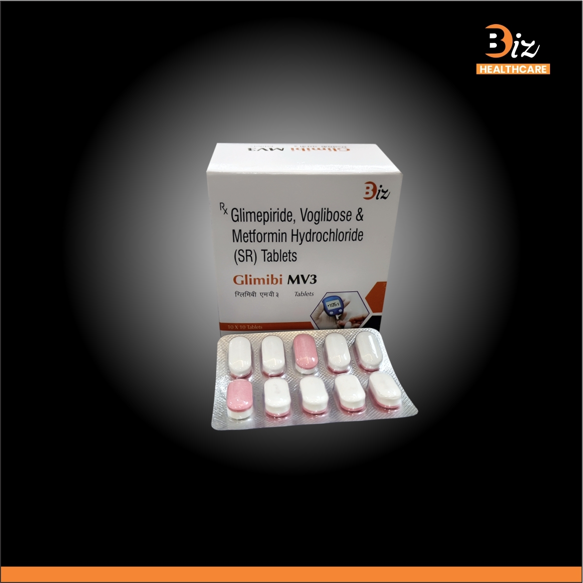 Glimepiride 2mgMetformin 500mg  Voglibose 0.3mg