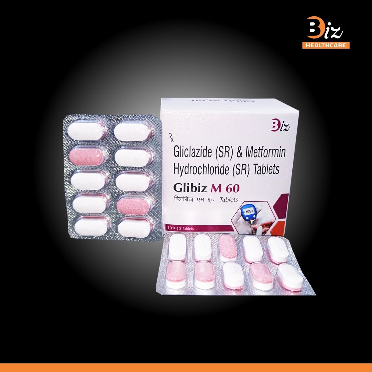 Gliclazide ER 60mg  Metformin(500mg SR