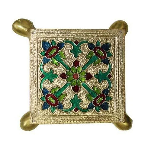 Multicolor Metal Bajot Chowki