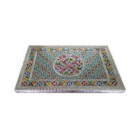 Silver Aluminium Pooja Chowki